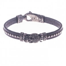 PULSERA RAIVE CALAVERA NEGRA