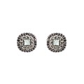 PENDIENTES RAIVE BOTTON  CUADRADO TRICOLOR