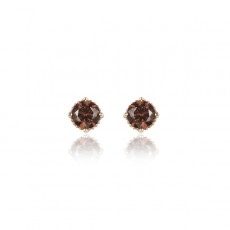 PENDIENTES SUNFIELD SQUARE MARRON