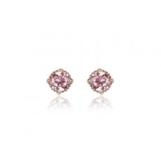 PENDIENTES SUNFIELD PARIS ROSA