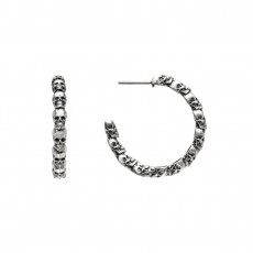 PENDIENTES RAIVE CRIOLLA PLATA CALAVERA 