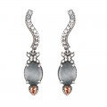 PENDIENTES MILOS CUARZO GRIS