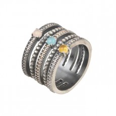 ANILLO SANTORINI TRICOLOR