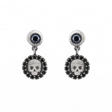 PENDIENTE RAIVE GRABADO CALAVERA