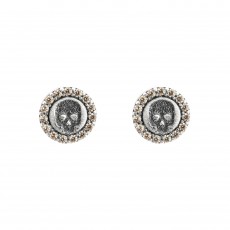 PENDIENTES RAIVE BOTON GRABADO