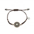 PULSERA RAIVE BOTON HEMATITE