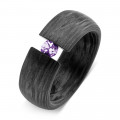 ANILLO CARBONO AMATISTA