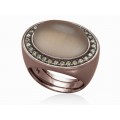 ANILLO HAENDEL CUARZO MELOCOTON