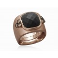 ANILLO VERDI AGATA NEGRA