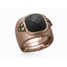 ANILLO VERDI AGATA NEGRA