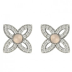 PENDIENTES CHOLE CUARZO ROSA