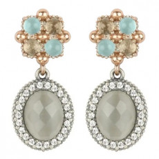 PENDIENTES SUNFIELD ELGA GRIS