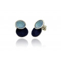 PENDIENTES ARIOR SINGULAR AZULES GRANDE