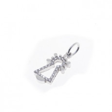 COLGANTE PEQUE&Ntilde;O VIRGEN ORO DIAMANTES