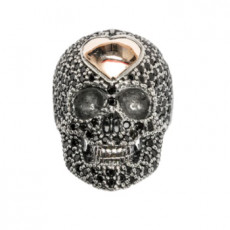 ANILLO RAIVE CALAVERA CORAZON NEGRO