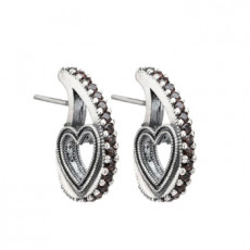 PENDIENTES RAIVE GOTA CUORE NEGRO