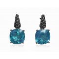PENDIENTES JAIPUR CUARZO AZUL