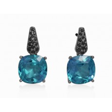 PENDIENTES JAIPUR CUARZO AZUL