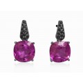 PENDIENTES JAIPUR CUARZO ROSA