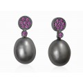 PENDIENTES LIA CON PERLA GRIS