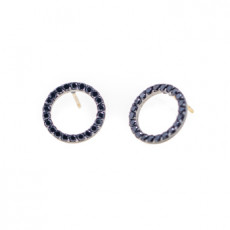 PENDIENTES ARO BTE NEGRO