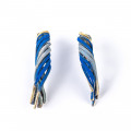 PENDIENTES FILI PLZA EF&Iacute;MERA AZUL