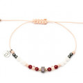PULSERA RAIVE MACRAME ARO ROSA