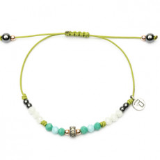 PULSERA RAIVE MACRAME ARO VERDE