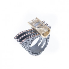 ANILLO CUARZO LIM&Oacute;N